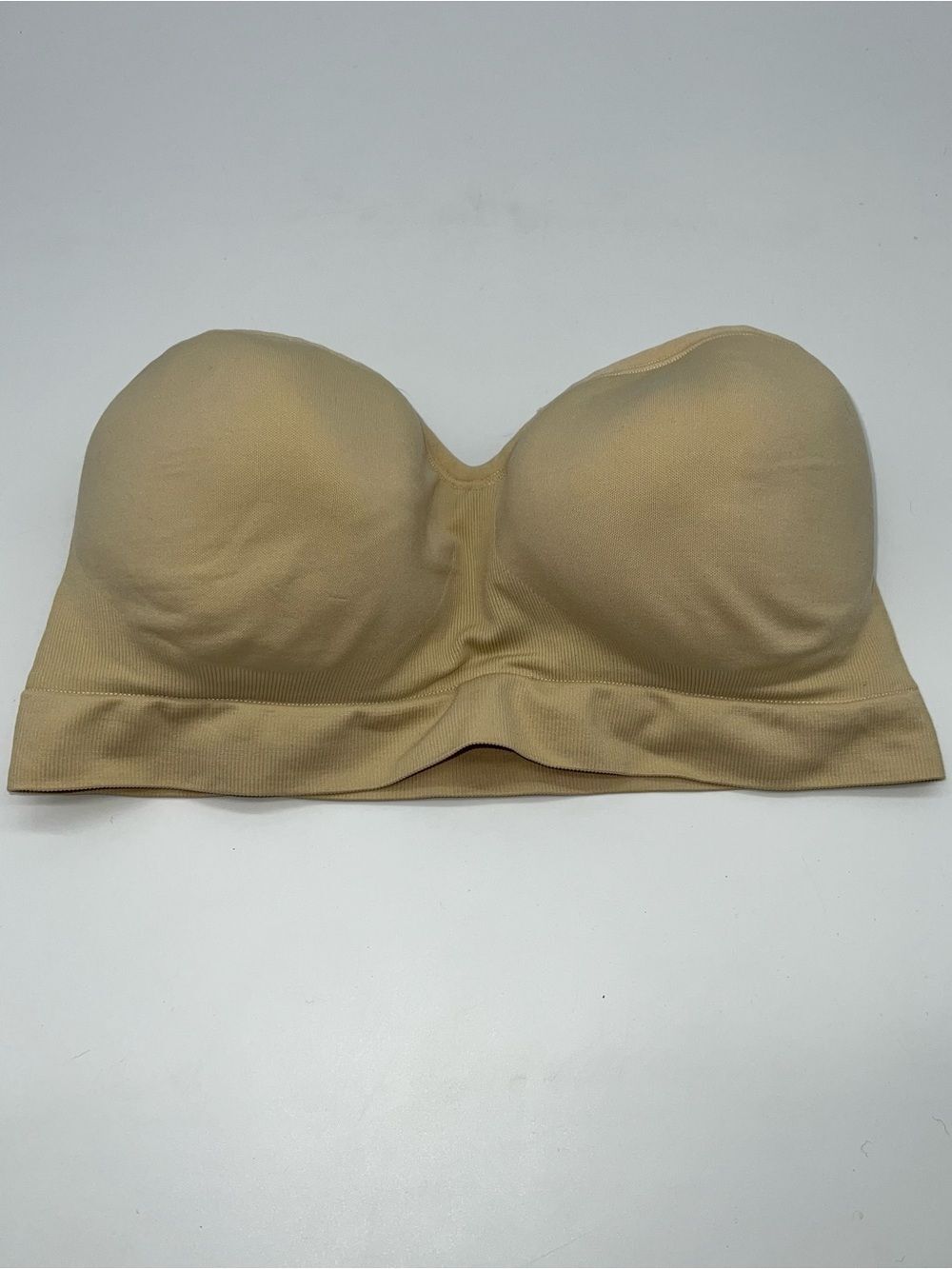 Yummy Seamless Strapless Bandeau Bra - Nude-Size M